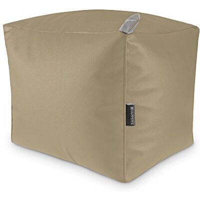 Happers Pouf, Cuir synthétique 40x50x45 cm Bison - Publicité Happers Pouf, Cuir synthétique 40x50x45 cm Bison - Publicité