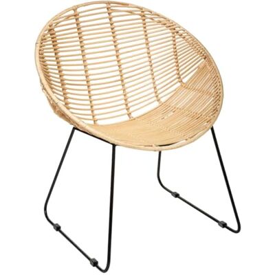 ATMOSPHERA CREATEUR D'INTERIEUR Fauteuil en Rotin et Métal H 80 cm Atmosphera - Publicité ATMOSPHERA CREATEUR D'INTERIEUR Fauteuil en Rotin et Métal H 80 cm Atmosphera - Publicité