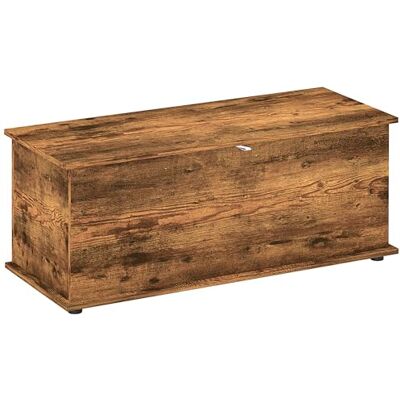 HOMCOM Banc de Rangement, Coffre intérieur avec Pieds antidérapants, capacité 60 kg, Coffre de Rangement intérieur en Bois, pour Chambre et entrée, 100x40x40 cm, Marron - Publicité HOMCOM Banc de Rangement, Coffre intérieur avec Pieds antidérapants, capacité 60 kg, Coffre de Rangement intérieur en Bois, pour Chambre et entrée, 100x40x40 cm, Marron - Publicité