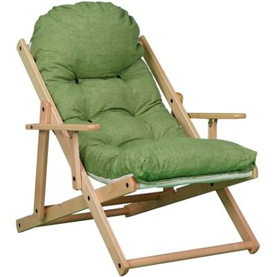 LIBEROSHOPPING Poltrona pieghevole en bois - Verde Pea - Chaise de jardin - Publicité LIBEROSHOPPING Poltrona pieghevole en bois - Verde Pea - Chaise de jardin - Publicité