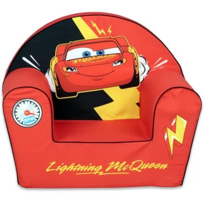 Disney Pixar Cars – Flash McQueen – Fauteuil Enfant en Mousse, Confort Premium, Dossier Stable Anti-pli, Anti-basculement, Léger – Fabriqué en UE - Publicité Disney Pixar Cars – Flash McQueen – Fauteuil Enfant en Mousse, Confort Premium, Dossier Stable Anti-pli, Anti-basculement, Léger – Fabriqué en UE - Publicité