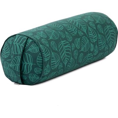 Bodhi Coussin de yoga Ø 22 cm Collection Maharaja Rouleau de yoga avec housse amovible et lavable en 00 % coton Coussin de yoga rempli de fibres kapok Feuilles Bodhi / vert foncé - Publicité Bodhi Coussin de yoga Ø 22 cm Collection Maharaja Rouleau de yoga avec housse amovible et lavable en 00 % coton Coussin de yoga rempli de fibres kapok Feuilles Bodhi / vert foncé - Publicité