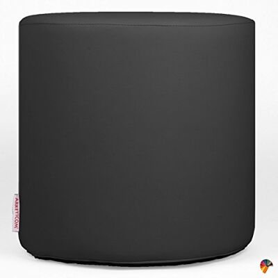 ARKETICOM Chill Pouf Ottoman Rond Repose Pied Tabouret Siege, Meubles Interieur Exterieur Design Made in Italy Puff Simili Cuir Tissu Fermeture Eclair, Nettoyage Facile Noir 42x42x42 cm - Publicité ARKETICOM Chill Pouf Ottoman Rond Repose Pied Tabouret Siege, Meubles Interieur Exterieur Design Made in Italy Puff Simili Cuir Tissu Fermeture Eclair, Nettoyage Facile Noir 42x42x42 cm - Publicité