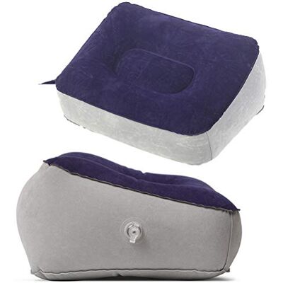 BESPORTBLE Lot de 2 coussins gonflables pour repos, jambes, repose pied, pour l'extérieur, les voyages, gris, bleu et gris - Publicité BESPORTBLE Lot de 2 coussins gonflables pour repos, jambes, repose pied, pour l'extérieur, les voyages, gris, bleu et gris - Publicité