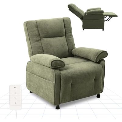 FLEXISPOT Fauteuil Relax Électrique Inclinable 95°–155° – Support 150 kg, Fauteuil TV Ergonomique avec Repose-Pieds, Dossier Réglable, Rembourrage Épais, Poche Latérale, Vert - Publicité FLEXISPOT Fauteuil Relax Électrique Inclinable 95°–155° – Support 150 kg, Fauteuil TV Ergonomique avec Repose-Pieds, Dossier Réglable, Rembourrage Épais, Poche Latérale, Vert - Publicité