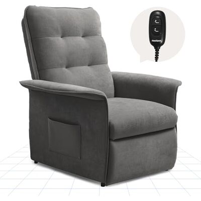 FLEXISPOT Fauteuil Relax Inclinable avec Dossier Réglable 105°-155°, Fauteuil TV Électrique pour Chambre, Salon et Home Cinéma, Gris Foncé - Publicité FLEXISPOT Fauteuil Relax Inclinable avec Dossier Réglable 105°-155°, Fauteuil TV Électrique pour Chambre, Salon et Home Cinéma, Gris Foncé - Publicité