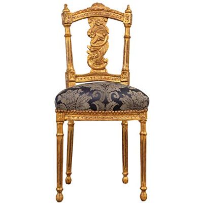 Biscottini INTERNATIONAL ART TRADING Ancienne 95 x 45 x 42 cm Louis XVI Antique Or, Chaise rembourrée Style français, Fauteuil Chambre en Tissu Beige, Media L7328 - Publicité Biscottini INTERNATIONAL ART TRADING Ancienne 95 x 45 x 42 cm Louis XVI Antique Or, Chaise rembourrée Style français, Fauteuil Chambre en Tissu Beige, Media L7328 - Publicité