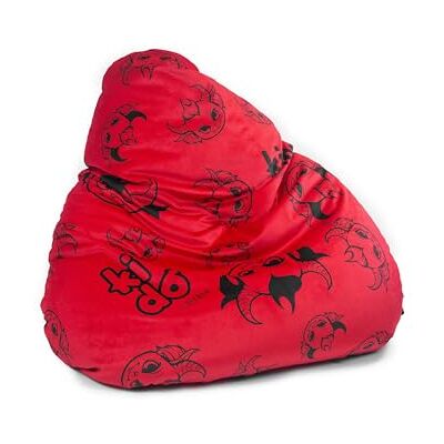 Diablo Pouf Poire Beanbag pour Enfants Pouf avec Remplissage Fauteuil de Jeu avec des Perles EPS Revêtement en PVC Polyester 110 cm x 70 cm x 110 cm (Rouge-Noir) - Publicité Diablo Pouf Poire Beanbag pour Enfants Pouf avec Remplissage Fauteuil de Jeu avec des Perles EPS Revêtement en PVC Polyester 110 cm x 70 cm x 110 cm (Rouge-Noir) - Publicité