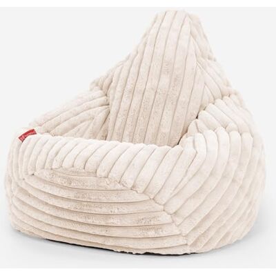 Lounge Pug Pouf Poire Gamer en Velours Côtelé Ultra Pelucheux Facilement Transportable, Assise Confortable, Pouf Salon, Adulte, Chambre Ado Crème - Publicité Lounge Pug Pouf Poire Gamer en Velours Côtelé Ultra Pelucheux Facilement Transportable, Assise Confortable, Pouf Salon, Adulte, Chambre Ado Crème - Publicité