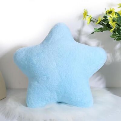 Bettschlange Coussin douillet pour enfant En forme d'étoile Doux et moelleux En forme d'étoile Pour la maison, la chambre à coucher 30 x 30 cm Bleu ciel - Publicité Bettschlange Coussin douillet pour enfant En forme d'étoile Doux et moelleux En forme d'étoile Pour la maison, la chambre à coucher 30 x 30 cm Bleu ciel - Publicité