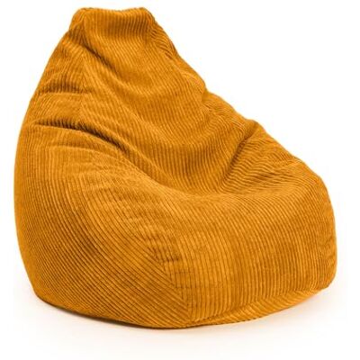 Lumaland Pouf de jeu XXL en velours côtelé Fauteuil de jeu pour adultes et adolescents Sac confortable 135 x 100 cm Jaune moutarde - Publicité Lumaland Pouf de jeu XXL en velours côtelé Fauteuil de jeu pour adultes et adolescents Sac confortable 135 x 100 cm Jaune moutarde - Publicité