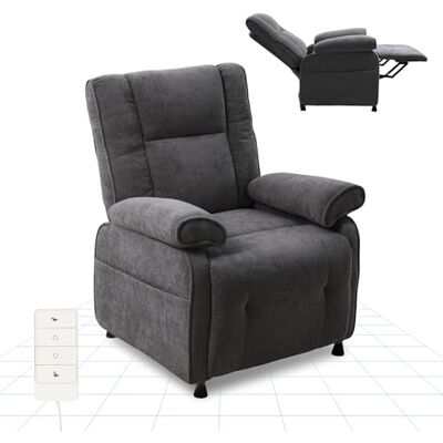 FLEXISPOT Fauteuil Relax Électrique Inclinable 95°–155°,Fauteuil TV Ergonomique avec Repose-Pieds Intégré,Rembourrage Épais Haute Densité,Poche Latérale,pour Salon,Chambre et Home Cinéma,Gris Foncé - Publicité FLEXISPOT Fauteuil Relax Électrique Inclinable 95°–155°,Fauteuil TV Ergonomique avec Repose-Pieds Intégré,Rembourrage Épais Haute Densité,Poche Latérale,pour Salon,Chambre et Home Cinéma,Gris Foncé - Publicité