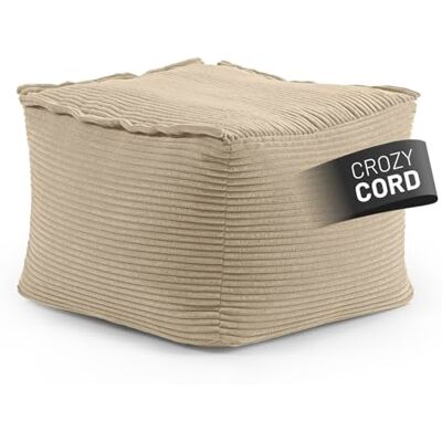 Lumaland Pouf modulaire en velours côtelé 140 l pour canapé modulaire Idéal avec fauteuil Pouf en perles EPS avec rembourrage Coussin d'assise intérieur lavable pour salon, chambre à coucher - Publicité Lumaland Pouf modulaire en velours côtelé 140 l pour canapé modulaire Idéal avec fauteuil Pouf en perles EPS avec rembourrage Coussin d'assise intérieur lavable pour salon, chambre à coucher - Publicité