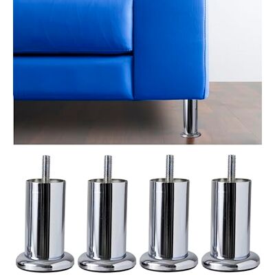 IPEA 4 Pieds de Meuble et Canapé modèle Aigue-Marine Lot de 4 Pieds en Métal Pieds au Élégante Design pour Fauteuils et Armoires Couleur Chromé Hauteur 100 mm - Publicité IPEA 4 Pieds de Meuble et Canapé modèle Aigue-Marine Lot de 4 Pieds en Métal Pieds au Élégante Design pour Fauteuils et Armoires Couleur Chromé Hauteur 100 mm - Publicité