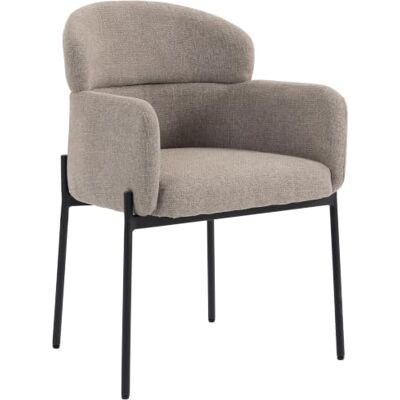 HOMCOM Fauteuil Salon Rembourré en Chenille Pieds en Métal Marron Clair Fauteuil d'Appoint, Dossier Courbé, Accoudoirs, Style Moderne, Chaise de Chambre, Coins Lecture, Petit Espace - Publicité HOMCOM Fauteuil Salon Rembourré en Chenille Pieds en Métal Marron Clair Fauteuil d'Appoint, Dossier Courbé, Accoudoirs, Style Moderne, Chaise de Chambre, Coins Lecture, Petit Espace - Publicité