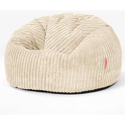 Lounge Pug Pouf Poire Classique pour Adulte en Velours Côtelé Confortable, Facilement Transportable Crème - Publicité Lounge Pug Pouf Poire Classique pour Adulte en Velours Côtelé Confortable, Facilement Transportable Crème - Publicité