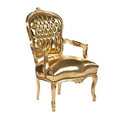 arterameeferro Fauteuil baroque Luis couleur or revêtement doré luxe - Publicité arterameeferro Fauteuil baroque Luis couleur or revêtement doré luxe - Publicité