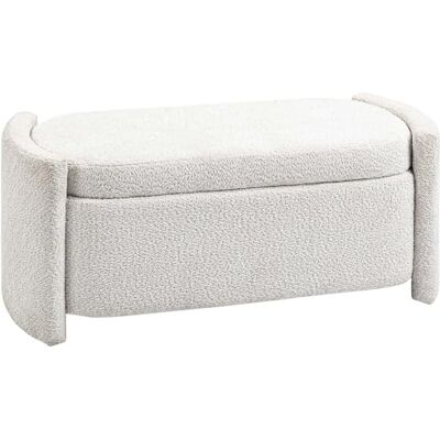 Homcom Banc de Rangement - Crème - 105x46x44cm - Siège et Rangement - Publicité Homcom Banc de Rangement - Crème - 105x46x44cm - Siège et Rangement - Publicité