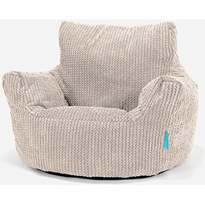 Lounge Pug Pouf poire pour enfant avec pompons en tissu gaufré Ivoire - Publicité Lounge Pug Pouf poire pour enfant avec pompons en tissu gaufré Ivoire - Publicité