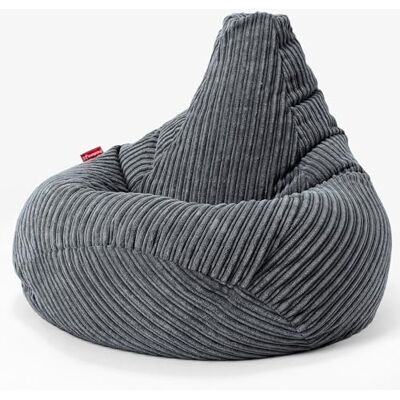 Lounge Pug Pouf Poire Gamer en Velours Côtelé Facilement Transportable, Assise Confortable, Pouf Salon, Adulte, Chambre Ado Gris Ardoise - Publicité Lounge Pug Pouf Poire Gamer en Velours Côtelé Facilement Transportable, Assise Confortable, Pouf Salon, Adulte, Chambre Ado Gris Ardoise - Publicité