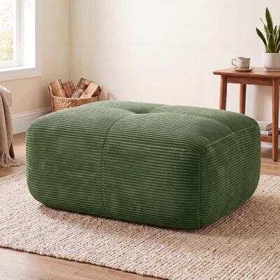 VILUXE Canapé 2 places avec tabouret en velours côtelé (vert, 1) Canapé modulaire avec tabouret, tissu velours côtelé mousse 32D, salon, chambre à coucher, home cinéma, familles et invités - Publicité VILUXE Canapé 2 places avec tabouret en velours côtelé (vert, 1) Canapé modulaire avec tabouret, tissu velours côtelé mousse 32D, salon, chambre à coucher, home cinéma, familles et invités - Publicité