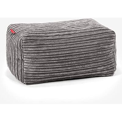 Lounge Pug Petit Pouf Repose Pied en Velours Côtelé, Repose-Pieds Ottoman, Siège Supplémentaire pour Salon, Entrée, Bureau, Anthracite - Publicité Lounge Pug Petit Pouf Repose Pied en Velours Côtelé, Repose-Pieds Ottoman, Siège Supplémentaire pour Salon, Entrée, Bureau, Anthracite - Publicité