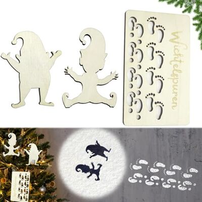 Gxlaihly Échelle de Corde d'empreintes de Pochoir de GNOME,Pochoirs pour Empreintes de Pieds d'elfe,Pochoir d'Empreintes de GNOME,Pochoir GNOME, Accessoires Lutin Farceur de Noel (B) - Publicité Gxlaihly Échelle de Corde d'empreintes de Pochoir de GNOME,Pochoirs pour Empreintes de Pieds d'elfe,Pochoir d'Empreintes de GNOME,Pochoir GNOME, Accessoires Lutin Farceur de Noel (B) - Publicité