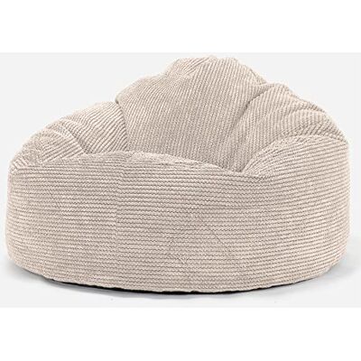 Lounge Pug , Pouf Poire, 'Petite Mammouth', Pompon Crème - Publicité Lounge Pug , Pouf Poire, 'Petite Mammouth', Pompon Crème - Publicité
