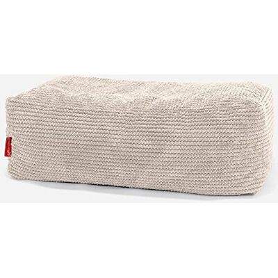 Lounge Pug Grand Pouf Repose-Pieds Texturé Gaufré Pom Pom, Repose-Pieds Confortable, Fonctionnel, Tabouret Rembourré, Ivoire - Publicité Lounge Pug Grand Pouf Repose-Pieds Texturé Gaufré Pom Pom, Repose-Pieds Confortable, Fonctionnel, Tabouret Rembourré, Ivoire - Publicité