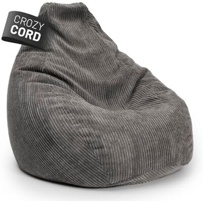 Lumaland XXL Pouf en Velours côtelé 'The Giant' pour Un Maximum de détente 380 litres méga accrocheur et Confortable avec des Coutures Extra-Fortes Fermeture éclair cachée - Publicité Lumaland XXL Pouf en Velours côtelé 'The Giant' pour Un Maximum de détente 380 litres méga accrocheur et Confortable avec des Coutures Extra-Fortes Fermeture éclair cachée - Publicité