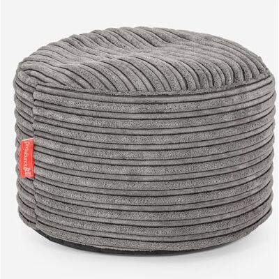 Lounge Pug Petit Pouf Repose Pied Rond en Velours, Ottoman Rond, Pouf Coussin Pieds, Confortable et Pratique, Anthracite - Publicité Lounge Pug Petit Pouf Repose Pied Rond en Velours, Ottoman Rond, Pouf Coussin Pieds, Confortable et Pratique, Anthracite - Publicité