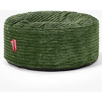 Lounge Pug Gros Pouf Rond Ottoman en Velours Côtelé, Repose-Pied de Salon Ottoman, Poufs Tabouret Rond, Vert Forêt - Publicité Lounge Pug Gros Pouf Rond Ottoman en Velours Côtelé, Repose-Pied de Salon Ottoman, Poufs Tabouret Rond, Vert Forêt - Publicité