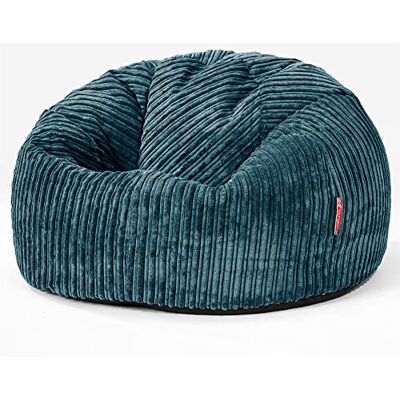 Lounge Pug Pouf Poire Classique pour Adulte en Velours Côtelé Confortable, Facilement Transportable Bleu Canard - Publicité Lounge Pug Pouf Poire Classique pour Adulte en Velours Côtelé Confortable, Facilement Transportable Bleu Canard - Publicité