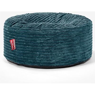 Lounge Pug Gros Pouf Rond Ottoman en Velours Côtelé, Repose-Pied de Salon Ottoman, Poufs Tabouret Rond, Bleu Canard - Publicité Lounge Pug Gros Pouf Rond Ottoman en Velours Côtelé, Repose-Pied de Salon Ottoman, Poufs Tabouret Rond, Bleu Canard - Publicité