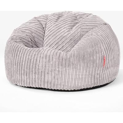Lounge Pug Pouf Poire Classique pour Adulte en Velours Côtelé Confortable, Facilement Transportable Gris Argent - Publicité Lounge Pug Pouf Poire Classique pour Adulte en Velours Côtelé Confortable, Facilement Transportable Gris Argent - Publicité