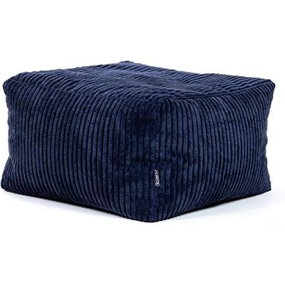Icon Amara Tabouret Velours Côtelé, Pouf Repose Pieds avec Remplissage, Tabouret Pouf, Meuble Salon, Decoration Chambre, Bleu Marine - Publicité Icon Amara Tabouret Velours Côtelé, Pouf Repose Pieds avec Remplissage, Tabouret Pouf, Meuble Salon, Decoration Chambre, Bleu Marine - Publicité