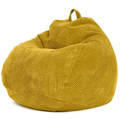 Green Bean © Pouf d'Intérieur 90x110cm Remplissage de Perles EPS & Tissu en Velours Côtelé Doux Lavable Intérieur Coussin Sol Siège Repos Tabouret Chaise Fauteuil Relax Enfants Adultes Tissu Jaune - Publicité Green Bean © Pouf d'Intérieur 90x110cm Remplissage de Perles EPS & Tissu en Velours Côtelé Doux Lavable Intérieur Coussin Sol Siège Repos Tabouret Chaise Fauteuil Relax Enfants Adultes Tissu Jaune - Publicité