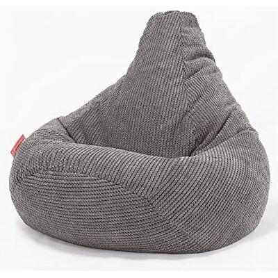 Lounge Pug Pouf Poire Gamer Texturé Gaufré Pom Pom Facilement Transportable, Assise Confortable, Pouf Salon, Adulte, Chambre Ado Anthracite - Publicité Lounge Pug Pouf Poire Gamer Texturé Gaufré Pom Pom Facilement Transportable, Assise Confortable, Pouf Salon, Adulte, Chambre Ado Anthracite - Publicité