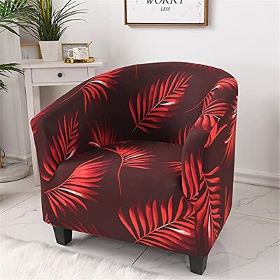 Highdi Housse de Fauteuil Cabriolet Chesterfield Imprimé, 1 Pièce Extensible Couverture de Fauteuil Housse de Canapé Tub Chair Revêtement Chaise Lavable Protecteur de Fauteuil (Feuilles Rouges) - Publicité Highdi Housse de Fauteuil Cabriolet Chesterfield Imprimé, 1 Pièce Extensible Couverture de Fauteuil Housse de Canapé Tub Chair Revêtement Chaise Lavable Protecteur de Fauteuil (Feuilles Rouges) - Publicité