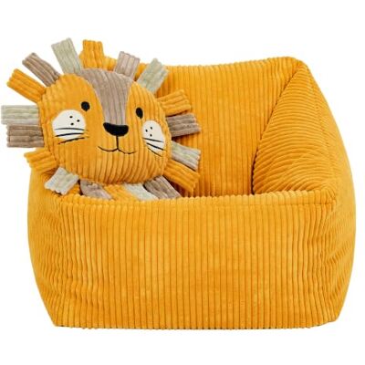 Icon Natalia Pouf Enfant et Lion Coussin avec Remplissage, Jaune Fabriqué en Europe, Pouf Enfant, Pouf Poire, Tissu en Velours Côtelé Doux, Confortable Chaise Enfant pour Salon et Chambre - Publicité Icon Natalia Pouf Enfant et Lion Coussin avec Remplissage, Jaune Fabriqué en Europe, Pouf Enfant, Pouf Poire, Tissu en Velours Côtelé Doux, Confortable Chaise Enfant pour Salon et Chambre - Publicité