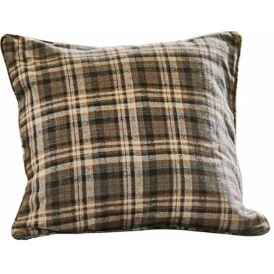 Loberon Celestria Housse de Coussin Très Douce grâce à la teneur en Laine Motif à Carreaux Classique, Marron/Beige - Publicité Loberon Celestria Housse de Coussin Très Douce grâce à la teneur en Laine Motif à Carreaux Classique, Marron/Beige - Publicité