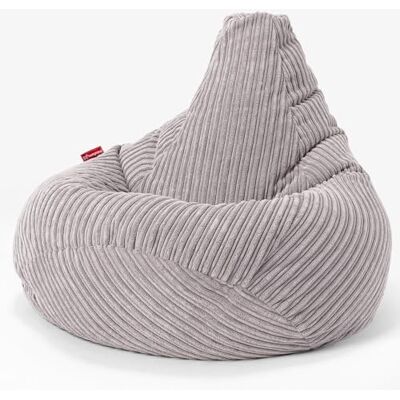 Lounge Pug Pouf Poire Gamer en Velours Côtelé Facilement Transportable, Assise Confortable, Pouf Salon, Adulte, Chambre Ado Gris Argent - Publicité Lounge Pug Pouf Poire Gamer en Velours Côtelé Facilement Transportable, Assise Confortable, Pouf Salon, Adulte, Chambre Ado Gris Argent - Publicité