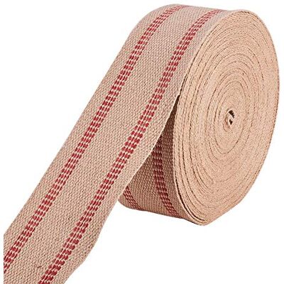 INCREWAY ruban de jute pour 20 mètres rembourré, cordon de ceinture professionnel pour la fixation des dossiers de chaises, des canapés et des meubles - Publicité INCREWAY ruban de jute pour 20 mètres rembourré, cordon de ceinture professionnel pour la fixation des dossiers de chaises, des canapés et des meubles - Publicité
