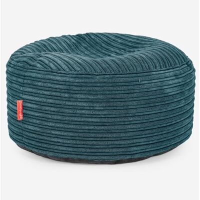 Lounge Pug Gros Pouf Rond Repose-Pieds en Velours Côtelé, Pouf Pratique pour Salon, Chambre, Tabouret de canapé, Bleu Canard - Publicité Lounge Pug Gros Pouf Rond Repose-Pieds en Velours Côtelé, Pouf Pratique pour Salon, Chambre, Tabouret de canapé, Bleu Canard - Publicité