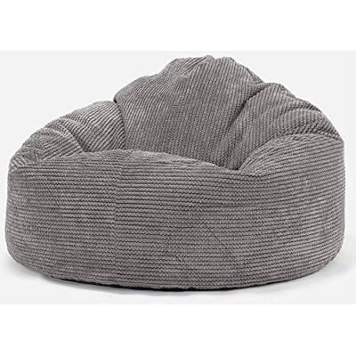 Lounge Pug , Pouf Poire, 'Petite Mammouth', Pompon Anthracite - Publicité Lounge Pug , Pouf Poire, 'Petite Mammouth', Pompon Anthracite - Publicité