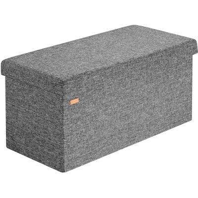 Casaria ® Banc de Rangement Gris foncé 80 x 40 x 40 cm Siège Coffre de Rangement Pliable 100L pour Salon Chambre Couloir - Publicité Casaria ® Banc de Rangement Gris foncé 80 x 40 x 40 cm Siège Coffre de Rangement Pliable 100L pour Salon Chambre Couloir - Publicité