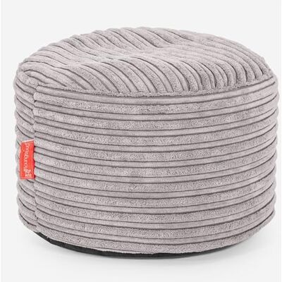 Lounge Pug Petit Pouf Repose Pied Rond en Velours, Ottoman Rond, Pouf Coussin Pieds, Confortable et Pratique, Argent Aluminium - Publicité Lounge Pug Petit Pouf Repose Pied Rond en Velours, Ottoman Rond, Pouf Coussin Pieds, Confortable et Pratique, Argent Aluminium - Publicité