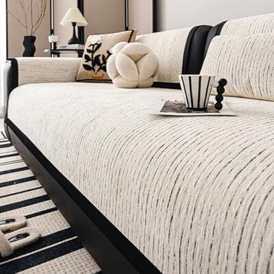 ZCXRYFL Housse De Canapé d'angle MagnéTique 4 3 2 1 Places Couvre Protecteur De Canapé en Chenille Couverture De Coussin De Canapé AntidéRapante pour Salon, Toutes Saisons(70X70cm,White) - Publicité ZCXRYFL Housse De Canapé d'angle MagnéTique 4 3 2 1 Places Couvre Protecteur De Canapé en Chenille Couverture De Coussin De Canapé AntidéRapante pour Salon, Toutes Saisons(70X70cm,White) - Publicité