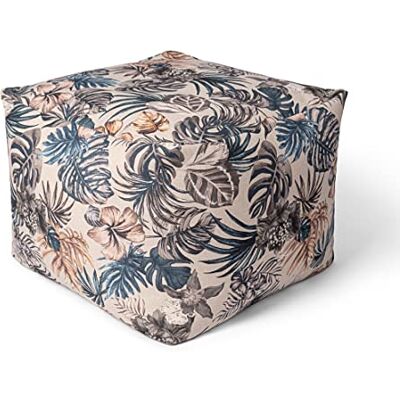 Paco Home Intérieur Fauteuil Poire Fauteuil Salon Coussin Assise Pouf Coussin Sol Repose-Pied Carré Moderne Non Garni Floral 50x50x40 - Publicité Paco Home Intérieur Fauteuil Poire Fauteuil Salon Coussin Assise Pouf Coussin Sol Repose-Pied Carré Moderne Non Garni Floral 50x50x40 - Publicité