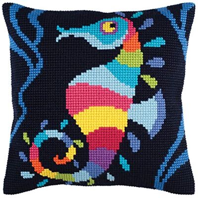ART Kit point de croix : coussin rouge à lèvres rouge, multicolore, 40 x 40 cm - Publicité ART Kit point de croix : coussin rouge à lèvres rouge, multicolore, 40 x 40 cm - Publicité